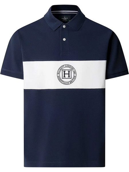 Hackett HM5600187 Ανδρική Μπλούζα Polo Μπλε Σκούρο