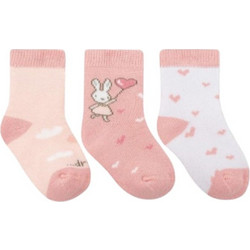 Ροζ Παιδικές κάλτσες Rabbits in Love 3 Ζευγάρια, Kikka Boo