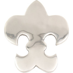 Fleur De Lis Σουβερ Αλουμινιο Ασημι 19x16xH1.5cm - Liberta