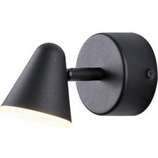 ΑΠΛΙΚΑ ΤΟΙΧΟΥ 5W 300Lm 3000K 80Χ135mm ΜΑΥΡΟ ARTE ILLUMINA CAMPANELLE