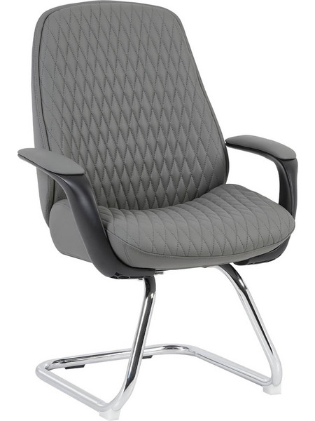 ΚΑΡΕΚΛΑ ΕΠΙΣΚΕΠΤΗ VELUM-s HM1235.10 ΓΚΡΙ PU-ΒΑΣΗ ΧΡΩΜΙΟΥ 71x60x100Υεκ