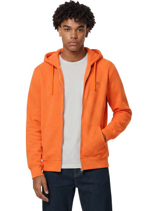Superdry Essential SDCO Logo Ανδρική Ζακέτα Φούτερ με Κουκούλα και Φερμουάρ Πορτοκαλί M2014703A-K9R
