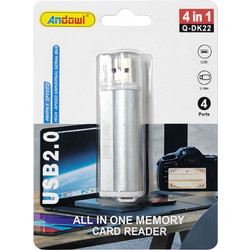 Andowl Q-DK22 Card Reader USB-A 2.0 για SD / microSD / Memory Stick
