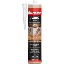 BENMAN 73189 A380 Σιλικόνη Ακρυλική Μαστίχη Ξύλου 300ml Καρυδιά