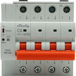 Μικροσκοπικός διακόπτης κυκλώματος SHELLY Pro 4CB C32