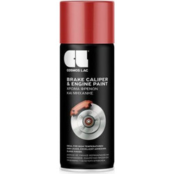Cosmos Lac Brake Caliper & Engine Paint Σπρέι Βαφής για Φρένα & Μηχανή Αυτοκινήτου Κόκκινο 400ml