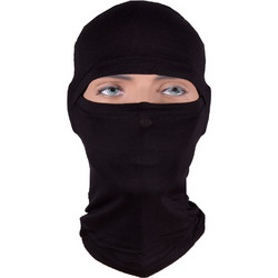Cosa Full Face Half Balaclava Bamboo Black 8231