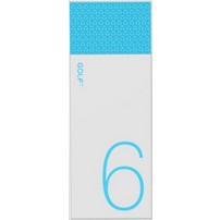 Golf Hive 6 Power Bank 6000mAh με Θύρα USB-A White Blue
