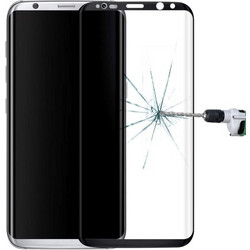 Full Curved Tempered Glass 0.3mm 9H 3D Samsung Galaxy S8 Plus/G9550 (Black) - OEM