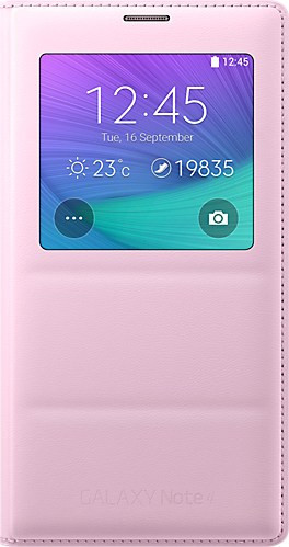 Θήκη Samsung Samsung S-View Flip Cover Pink (Galaxy Note 4)