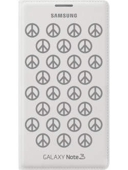 Samsung Flip Wallet Moschino Peace White Silver (Galaxy Note 3)