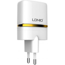 Ldnio Φορτιστής Χωρίς Καλώδιο με 2 Θύρες USB-A White DL-AC52
