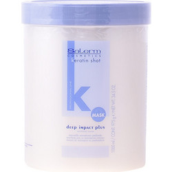 Salerm Keratin Shot Deep Impact Plus Μάσκα Μαλλιών Κερατίνης για Ξηρά Μαλλιά 1lt
