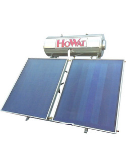 Howat Ηλιακός Θερμοσίφωνας 200lt 3m² Glass Διπλής Ενέργειας