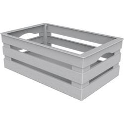 BAMA ITALY Τελάρο Πολλαπλών Χρήσεων 41x31x14cm Πλαστικό με Όψη Ξύλου Γκρι TINA 3
