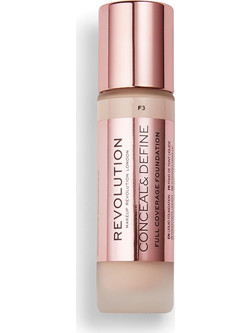 Makeup Revolution Conceal & Define Full Coverage F3 Liquid Foundation 23ml