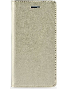 Θήκη OEM Magnet για LG K120E/K130 K4 Flip Cover Synthetic Leather Gold