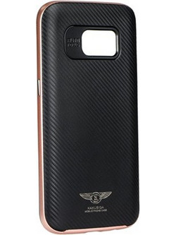 Θήκη Kakusiga Silk για Samsung G935 Galaxy S7 Edge Back Cover TPU Black/Rose Gold