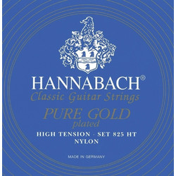 Hannabach 825 HT Pure Gold Plated D4 Σετ Χορδές Κλασικής Κιθάρας Nylon Hard Tension