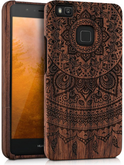 KW Ξύλινη Θήκη Huawei P9 Lite - Dark Brown (38048.03)