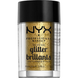 Nyx Face & Body 05 Glitter Gold Σκιά Ματιών 2.5gr