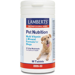 Lamberts Multi Vitamin and Mineral for Dogs 90Caps 8999-90