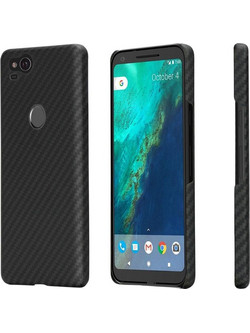 Θήκη Pitaka Aramid CARBON FIBER για Google Pixel 2 - ΜΑΥΡΟ - KG2001