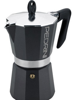 Pedrini 9114-8 Μπρίκι Espresso 6Cups Μαύρο