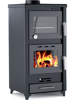 Thermogatz GS 12 Oven Ατσάλινη Ξυλόσομπα με Φούρνο 12kW