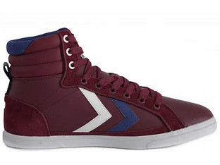 Hummel Game High Ανδρικά Sneakers Μποτάκια Μπορντό 63464-3661