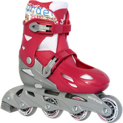 Αθλοπαιδιά Inline Αυξομειούμενα Rollers Παιδικά Γκρι Φούξια 3K 2.1083