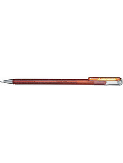 Pentel Dual Metallic Στυλό Gel 1mm Πορτοκαλί