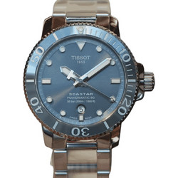 Tissot Seastar 1000 Ανδρικό Ρολόι Αυτόματο με Ασημί Μεταλλικό Μπρασελέ T120.407.11.081.01
