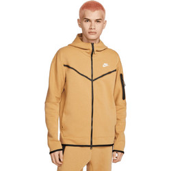 Nike Sportswear Tech Fleece Ανδρική Ζακέτα Fleece με Κουκούλα και Φερμουάρ Μπεζ CU4489-722