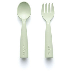 Miniware Des.13 Σετ Βρεφικό Πιρούνι & Κουτάλι Βιοδιασπώμενο 12m+ Πράσινο Mint 2τμχ