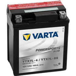 Varta Μπαταρία Μοτοσυκλέτας YTX7L-BS 100A 6Ah