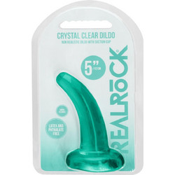 Shots RealRock Curved Smooth with Suction Cup 11.5cm Green
