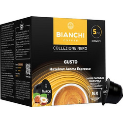 Bianchi Κάψουλες Espresso Gusto Hazelnut Aroma Συμβατές με Μηχανή Dolce Gusto 16τμχ