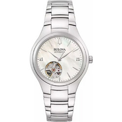 Bulova Sutton Γυναικείο Ρολόι με Ασημί Μεταλλικό Μπρασελέ 96P247