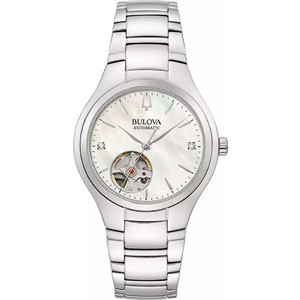 Bulova Sutton Γυναικείο Ρολόι με Ασημί Μεταλλικό Μπρασελέ 96P247