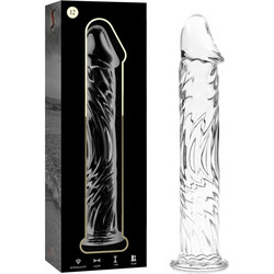 Ibiza Nebula Series 12 Borosilicate Ρεαλιστικό Dildo 17cm Clear