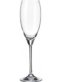 Crystal Bohemia Ποτήρι Σαμπάνιας Κρυστάλλινο Κολωνάτο Cecilia