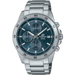 Casio Edifice Ανδρικό Ρολόι Χρονογράφος με Ασημί Μεταλλικό Μπρασελέ EFR-526D-2AVUEF