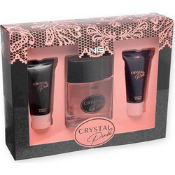 NG Perfumes Crystal Pink Woman Eau de Parfum 100ml + Shower Gel 50ml + Body Lotion 50ml