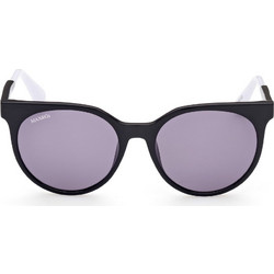 Max & Co MO0044 01A Ανδρικά Γυαλιά Ηλίου Στρογγυλά Κοκάλινα Μαύρα με Μωβ Polarized Φακό