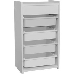 Pakoworld Toyli 321-000064 Συρταριέρα Ξύλινη 4 Θέσεων 45x30x78cm