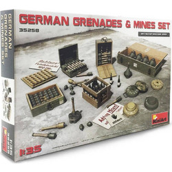 MiniArt German Grenades & Mines Set Συναρμολογούμενο Πλαστικό Μοντέλο Όπλου 1:35