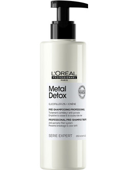 L'Oreal Professionnel Serie Expert Metal Detox Pre-Shampoo Σαμπουάν για Επανόρθωση & Όγκο για Ταλαιπωρημένα & Βαμμένα Μαλλιά 250ml
