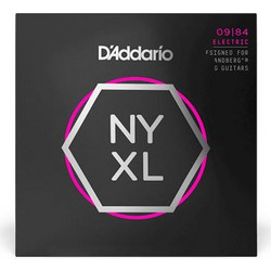 D'Addario NYXL Σετ 8 Χορδές Ηλεκτρικής Κιθάρας Plain Steel 9-84" Custom Light Tension