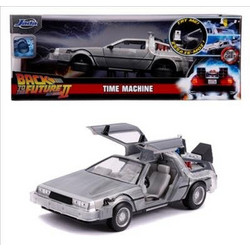 Jada Back To The Future II Time Machine Μεταλλικό Μοντέλο Αυτοκίνητου 1:24